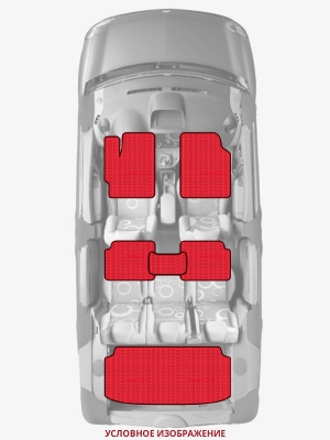 ЭВА коврики «Queen Lux» комплект для Daihatsu Terios (1G)